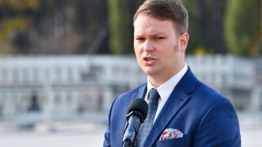 Prezes zarządu spółki Pałac Saski Jan Edmund Kowalski. Fot. PAP/R. Pietruszka