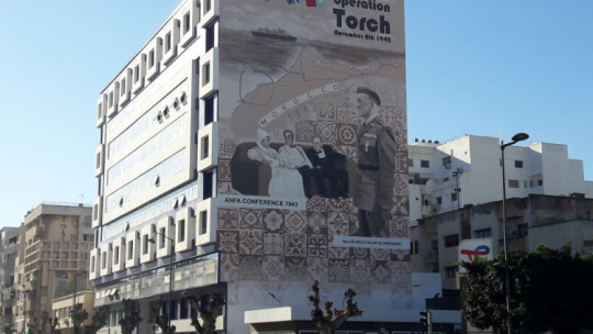 Mural poświęcony Mieczysławowi Słowikowskiemu w Kenitrze. Fot. Piotr Śmiłowicz