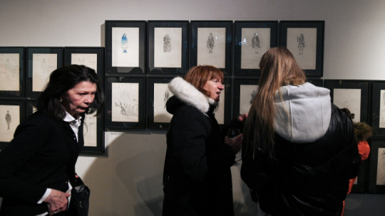 Wystawa "Marcin Jarnuszkiewicz. Moje dni" w Kordegardzie – Galerii Narodowego Centrum Kultury w Warszawie. Fot. PAP/M. Obara