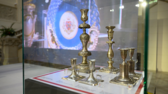 Uroczystość przekazania kolekcji sreber Funduszu Obrony Narodowej do zasobów Muzeum Narodowego w Poznaniu. 23.01.2023. Fot. PAP/J. Kaczmarczyk