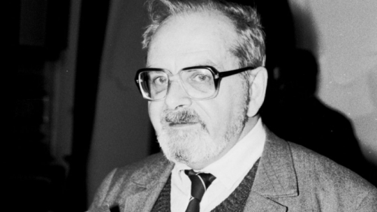 21.03.1991. Janusz Szpotański, literat. Fot. PAP/J. Mazur 