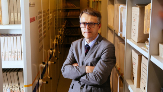 Dyrektor Archiwum Akt Nowych Mariusz Olczak. Fot. PAP/A. Zawada
