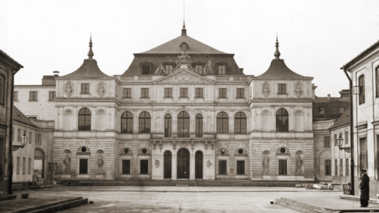 Pałac Brühla w 1936 roku. Źródło: Wikimedia Commons