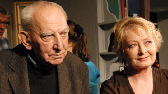 Aktorzy Gustaw Holoubek i Magdalena Zawadzka. Fot. PAP/A. Rybczyński