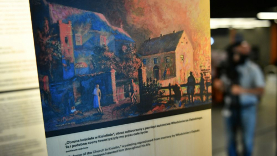 Gdańsk, 11.07.2023. Otwarcie wystawy upamiętniającej ofiary Zbrodni Wołyńskiej w Muzeum II Wojny Światowej. Fot. PAP/A. Warżawa