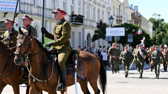 Uroczyste zakończenie 58. Marszu Szlakiem I Kompanii Kadrowej w Kielcach. Fot. PAP/P. Polak
