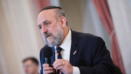 Naczelny rabin Polski Michael Schudrich. Fot. PAP/M. Obara