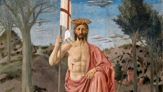 Zmartwychwstanie – fresk Piera della Francesca, ok. 1465 r. Źródło: Wikipedia. 