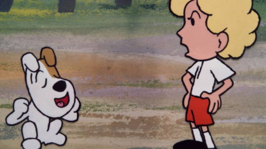 Reksio, bohater popularnego polskiego serialu animowanego, który powstawał w latach 1967-1988 w Studio Filmów Rysunkowych w Bielsku-Białej. Fot. PAP/Reprodukcja