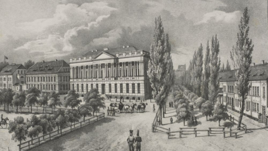 Biblioteka Raczyńskich w Poznaniu w XIX w. Źródło: CBN Polona