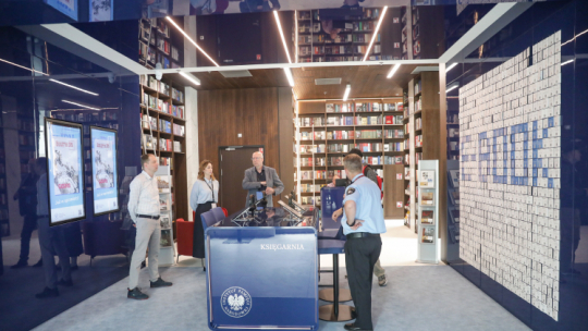 Otwarcie Centralnego Przystanku Historia im. Lecha Kaczyńskiego oraz księgarni IPN w maju 2024 r. PAP/T. Gzell 