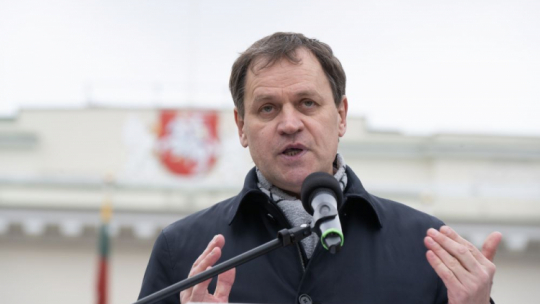 Prezes Związku Polaków na Litwie, europoseł Waldemar Tomaszewski. Fot. PAP/V. Doveiko