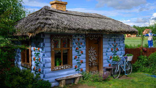 Wieś Zalipie w woj. małopolskim. Fot. PAP/P. Topolski 