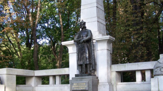 Pomnika księcia Mieszka w Cieszynie. Źródło: Wikimedia Commons