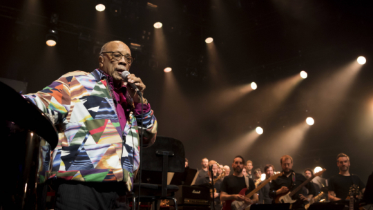 Quincy Jones na koncercie w 2019 r., fot. EPA/PAP/J.-Ch. Bott