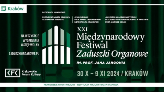 XXI Międzynarodowy Festiwal Zaduszki Organowe im. prof. Jana Jargonia
