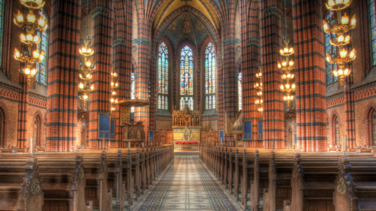 Wnętrze kościoła św. Jana w Sztokholmie. /Źródło: sv.wikipedia, Michael Caven