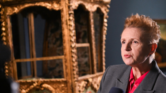 Małgorzata Omilanowska-Kiljańczyk, dyrektor Zamku Królewskiego w Warszawie, fot. PAP/R. Pietruszka