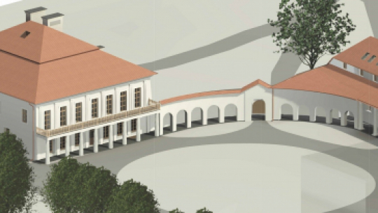 Wizualizacja projektu przebudowy i remontu zespołu pałacowo-parkowego w Samodzielnym Publicznym Sanatorium Rehabilitacyjnym im. Janusza Korczaka w Krasnobrodzie. Fot. lubelskie.pl