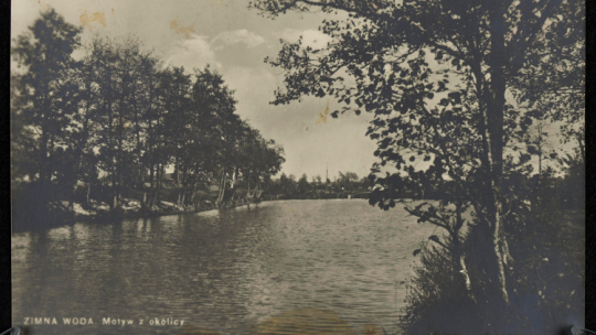 Zimna Woda: motyw z okolicy. Poztówka z 1937 r. Fot. Domena Publiczna/BN/Polona.pl  