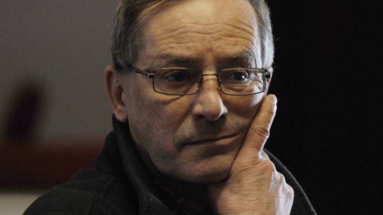 Reżyser Tadeusz Bradecki podczas próba spektaklu „Sługa dwóch panów” w Teatrze Dramatycznym w Warszawa w 2017. PAP/Andrzej Rybczyński