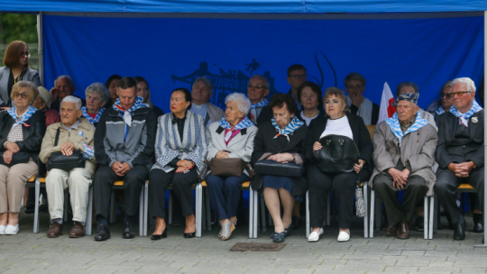 Ocaleni z obozu koncentracyjnego Auschwitz, 2023 r. PAP/Zbigniew Meissner