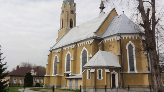 Kościół i parafia pw. św. Marii Magdaleny w Mazańcowicach. Źródło: Wikipedia
