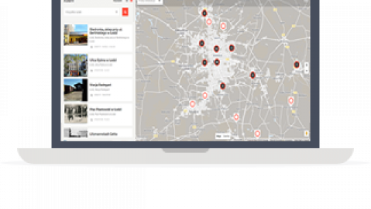 Śladami fabuł i pisarzy - mapa stworzona w Wojewódzkiej Bibliotece Publicznej w Łodzi, fot. WBP Łódź