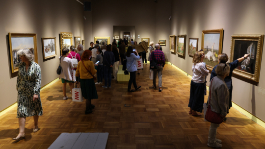 Wystawa pt. "Józef Chełmoński" w Muzeum Narodowym w Warszawie. PAP/Albert Zawada