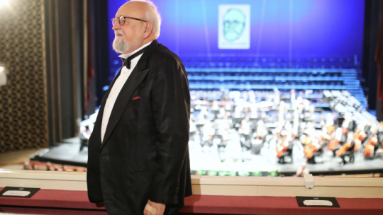 Krzysztof Penderecki (w 2018 roku), fot. PAP/Leszek Szymański