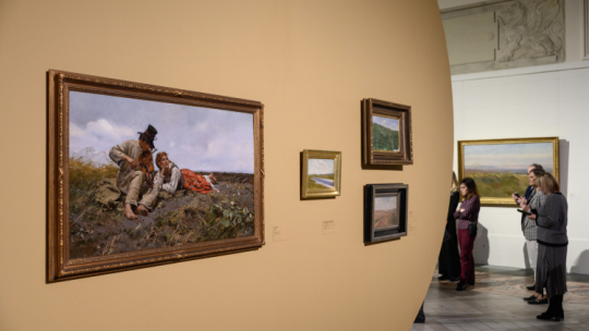 Otwarcie wystawy „Józef Chełmoński 1894-1914" w Muzeum Narodowym w Poznaniu. Fot. PAP/Jakub Kaczmarczyk 