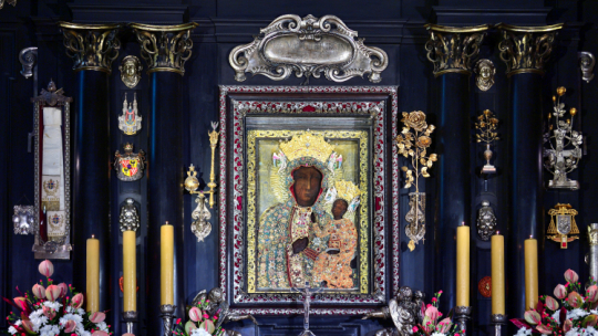 Kaplica cudownego obrazu Matki Boskiej Częstochowskiej na Jasnej Górze  PAP/Przemysław Piątkowski