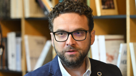 Michał Trębacz, dyrektor Żydowskiego Instytutu Historycznego, fot. PAP/Radek Pietruszka