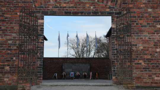 Ściana pamięci w Miejscu Pamięci i Muzeum Auschwitz-Birkenau. Fot. PAP/Leszek Szymański