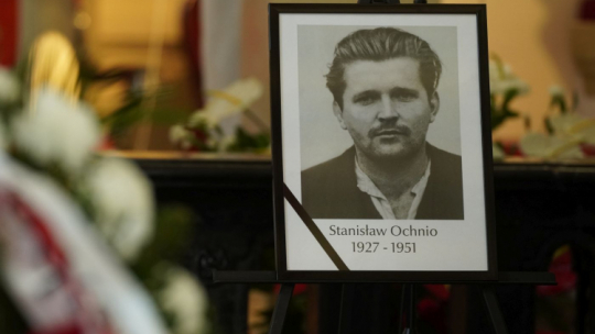 Uroczystości pogrzebowe śp. Stanisława Ochnio ps. Granat. Fot. IPN/Dominik Borek