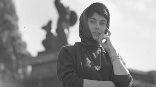 Scenograf teatralny i filmowy Krystyna Zachwatowicz, Warszawa 1962 r. PAP/Stanisław Czarnogórski 