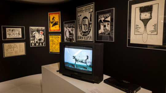 Wystawa „Ultraawangarda. Koło Klipsa i poznański underground lat 80. XX wieku” w Muzeum Narodowym w Poznaniu. Fot. PAP/Paweł Jaskółka