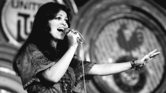 Anna Jantar na festiwalu w Sopocie w 1976 r. Fot. PAP/CAF-Janusz Uklejewski