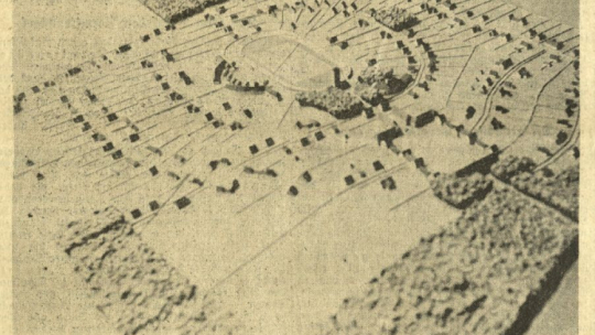 Wilcze Gardło - osiedle w Gliwicach (plan). Fot. Muzeum w Gliwicach