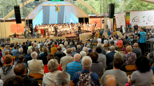 Tak wyglądała inauguracja 59. Tygodnia Kultury Beskidzkiej w Wiśle w 2022 roku. Fot. PAP/Tomasz Wiktor.