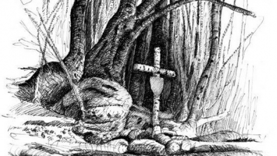 Rys. J. Janicki /Źródło: https://www.krosno.lasy.gov.pl/martyrologium