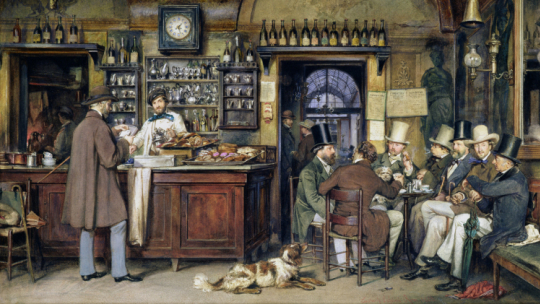 Ludwig Passini, „Cafe Greco in Rome” /Źródło: en.wikipedia