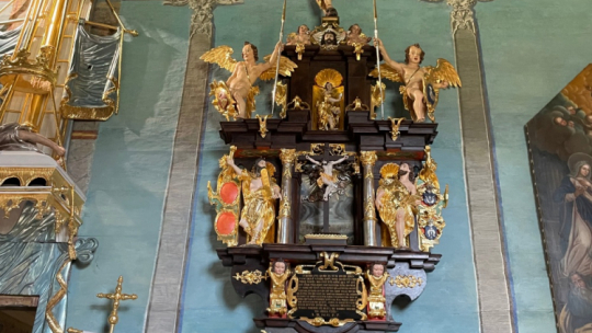 Zabytkowe epitafium z Osieku. Fot. ks. Szymon Tracz