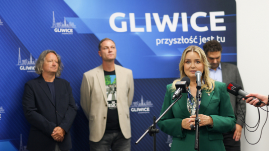 Katarzyna Kuczyńska-Budka, prezydent Gliwic, na gali laureatów Gliwickiej Nagrody Literackiej