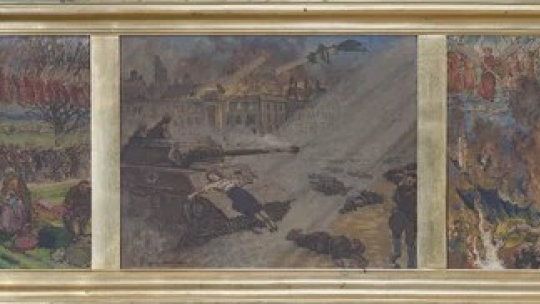 Odnaleziony tryptyk Mehoffera. Fot. media.mnk.pl/Patryk Jezierski