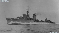Niszczyciel ORP "Grom" na morzu. 1937 r. Fot. NAC