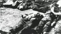 Ciała zamordowanych przez Niemców mieszkańców Woli w czasie powstania. Fot. NAC