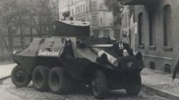 Samochód pancerny "Sudetenland" na ulicach Gdańska. 1 września 1939. Fot. CAW