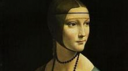 "Dama z gronostajem", obraz Leonarda da Vinci. Fot. PAP