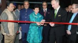 Uroczyste otwarcie wystawy przez Ministrów Kultury Indii i Polski w Narodowej Galerii w New Delhi.